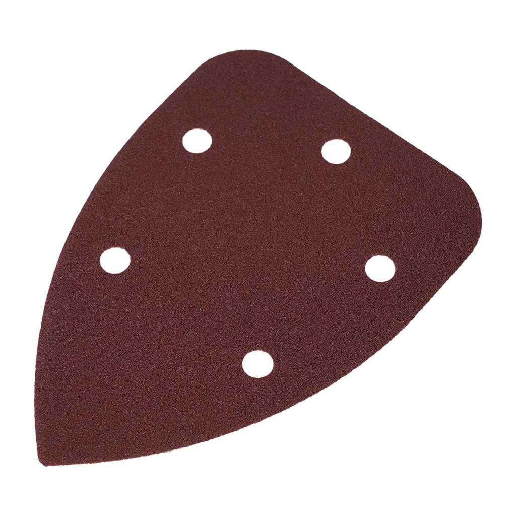 10PCS Professional Grade Flocked Back Sandpaper Triangle Sanding Sheets