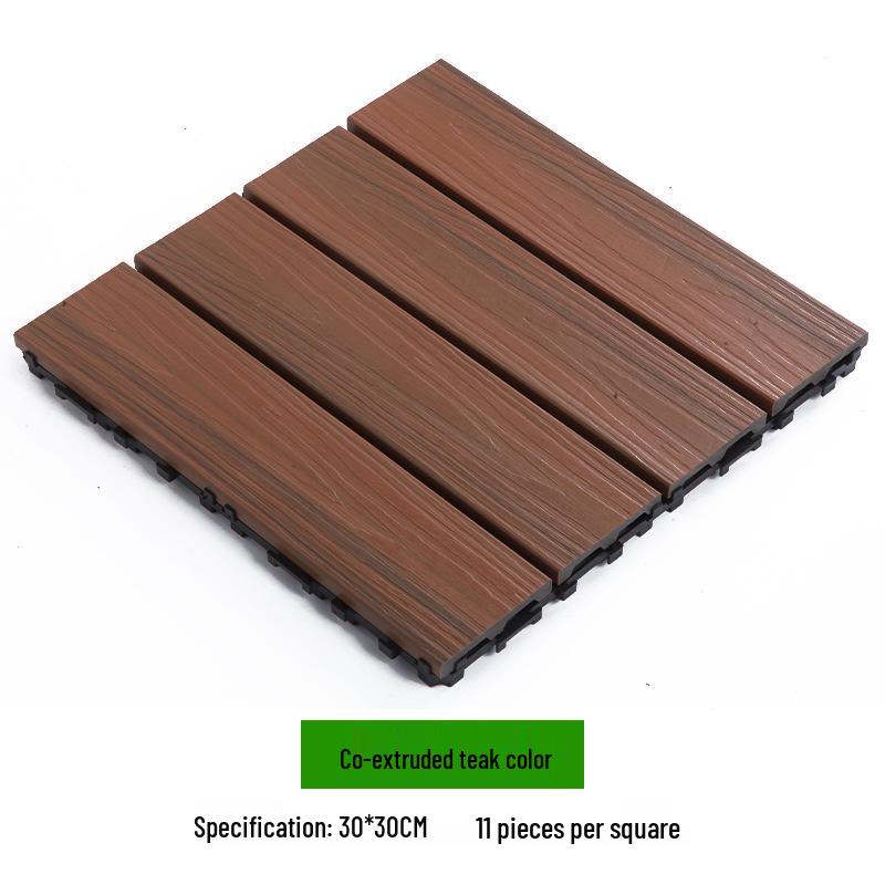 Waterproof WPC Balcony & Garden Flooring - Easy Snap-On, Anti-Corrosion, Ideal for Outdoors & Indoors.