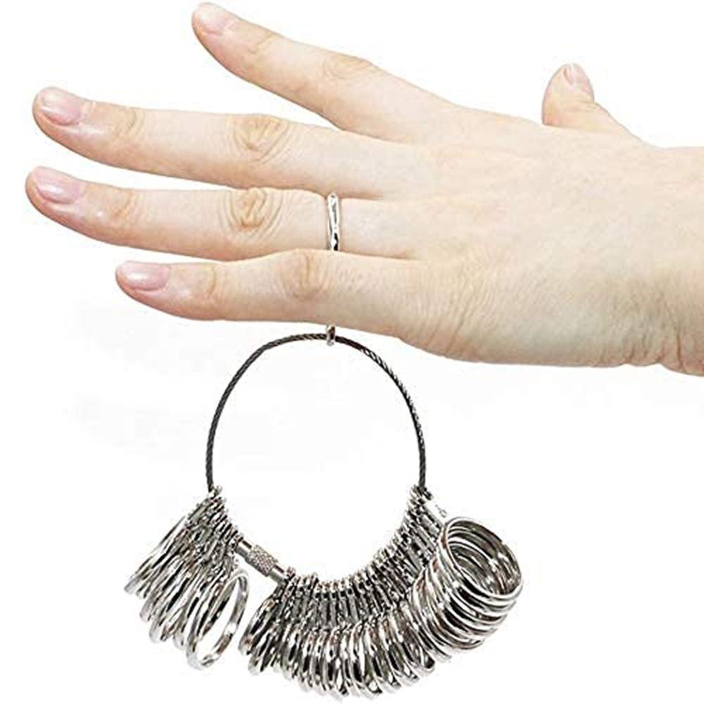 Durable Ring Mandrel Measurement Tool Ring Stick Jewelry Sizers Kit  for Women Men Rings