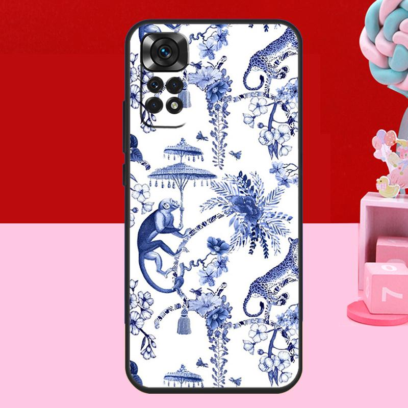 Blue and White Porcelain Case For Xiaomi Redmi Note 14 13 12 11 10 15 Pro Plus Redmi 15 C 10C 12C 13C 14C Soft Cover