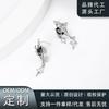Four-pointed Star Earrings, Simple and Versatile Stud Earrings, Sweet and Cool, Exquisite S925 Silver Needle Earrings.