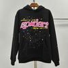 European and American Trendy Brand Sp5der Spider Web Print Hooded Sweater for Men and Women Loose Heavy Fleece Hip Hop Couple Hoodie
