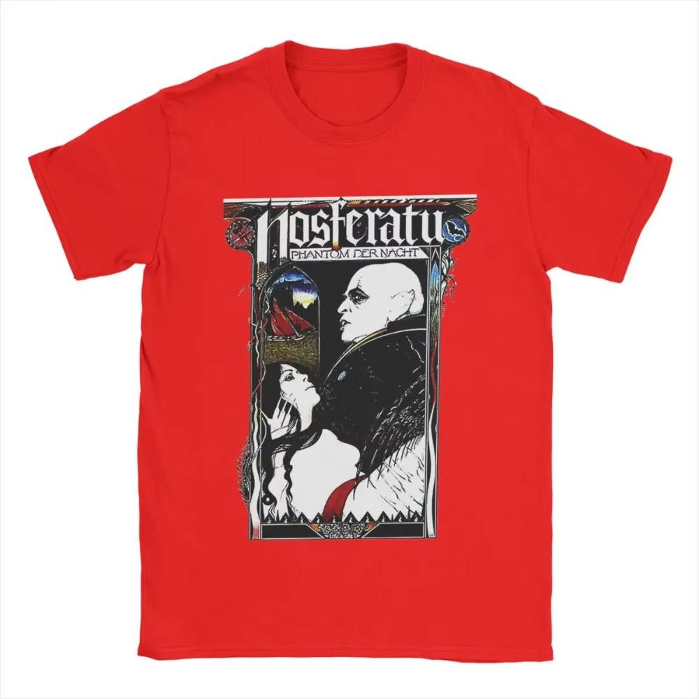 

Мужская футболка Носферату 1922 Фильм ужасов Вампир Смешная Футболка Футболка с коротким рукавом Футболки с круглым вырезом Одежда Оригинал XXXXXL красный