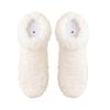 Fluffy Winter Ankle Socks Women Fuzzy Slipper Socks with Grips Plush Warm Non-slip Low Cut Socks for Home Lounging