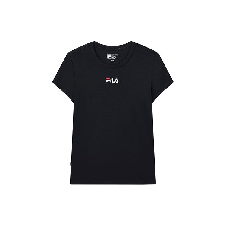 

Fila Спортивная повседневная футболка с буквенным принтом, дышащая, с коротким рукавом, женские топы Heritage-Blue F51W138154FNV
