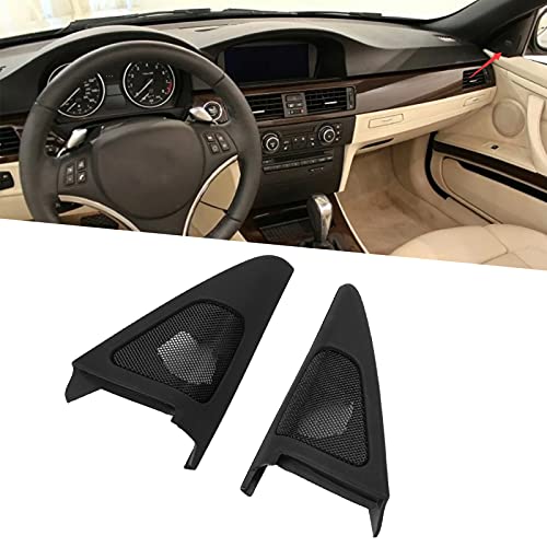 Front Door Speaker Covers, Accurate 2PCS/Set Interior Left and Right 51337184197 Black Wear Resistant for Cars