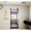 (Gold Bathroom Toilet Restroom Sign Door Accessories Symbol Sign Adhesive Backed Toilet Symbol Men's and Women's Bathroon Sign Set for Home Office
