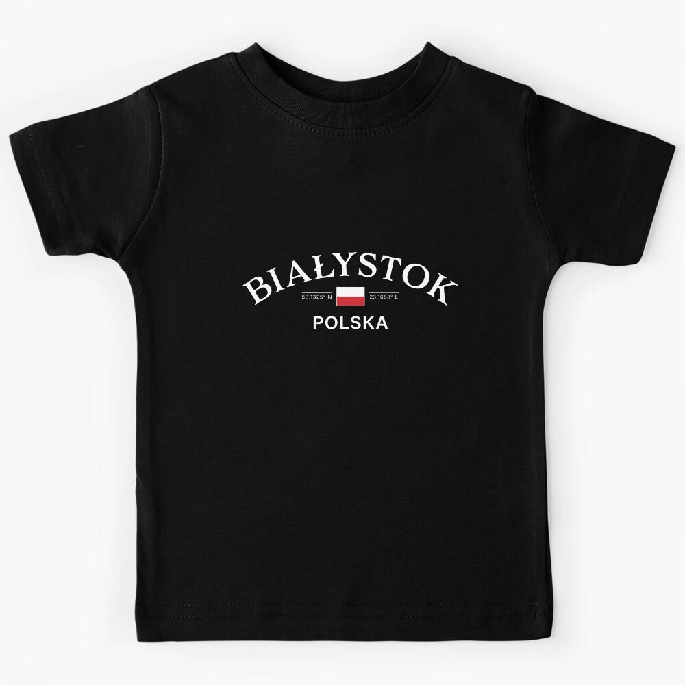 Bialystok Polska (Poland) Polish Coordinates Kids T-Shirt 160