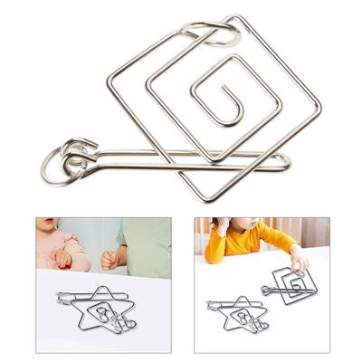 Kilitli Metal Halkalar IQ Beyin Bulmacası Fidget Oyuncak Kilitsiz Bağlantılar Duyusal Eğitim Oyuncak Yetişkinler Çocuklar Beyin Oyunu