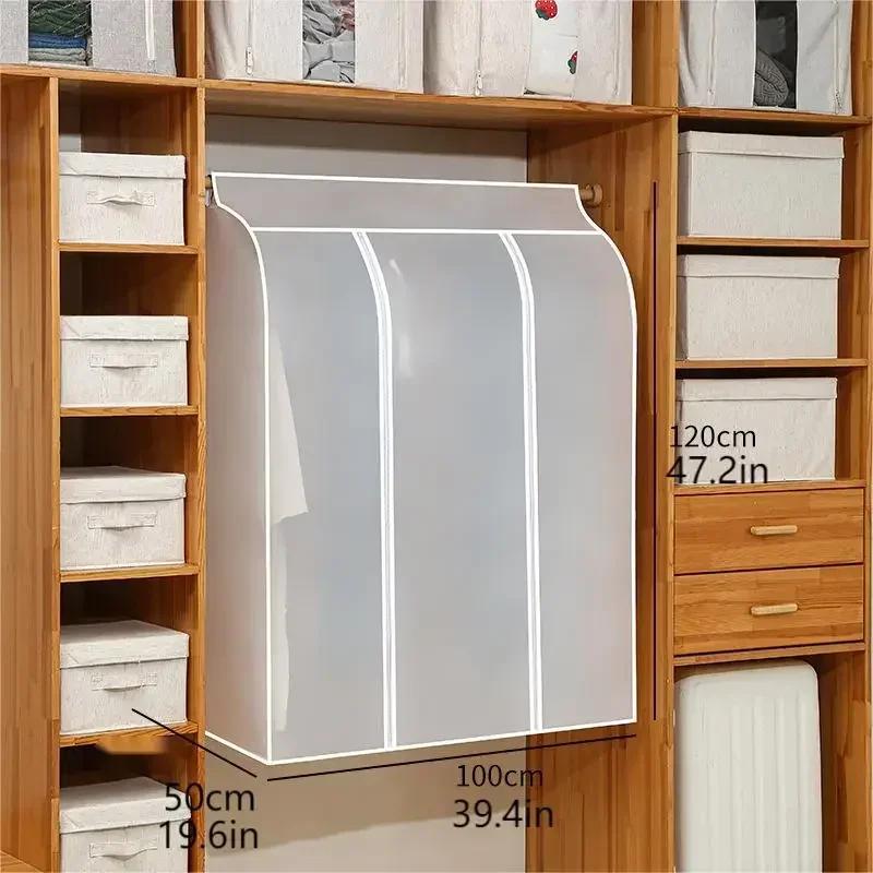 1 Piece Clothes Dust Cover Wardrobe Hanging Window Dustcover Clothing Covers Cloth Household Clothing Cover Hanging Clothes Bag