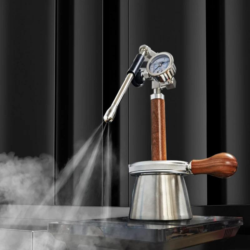 Nerezový hrnec 350 ml Pěnič mléka Pneumatický kávovar Parní pěnič mléka Kempingové zařízení pro latte art