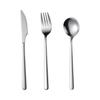 304 Stainless Steel Knife, Fork, Spoon, Western Food, Smooth Edge, Enhanced Quality, Portable Tableware, Round Spoon, Dessert Shop