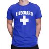Funny Lifeguard T-Shirts Round Collar Cotton T Shirt Red Lifeguarding Unisex Uniform Tee Gift T-shirt Lightweight & Breathable for Cool Summer Outfits