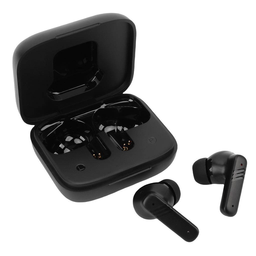 Wireless Earbuds HiFi Surround Sound Bluetooth 5.4 Earphones with LCD Full Color Touch Screen Black