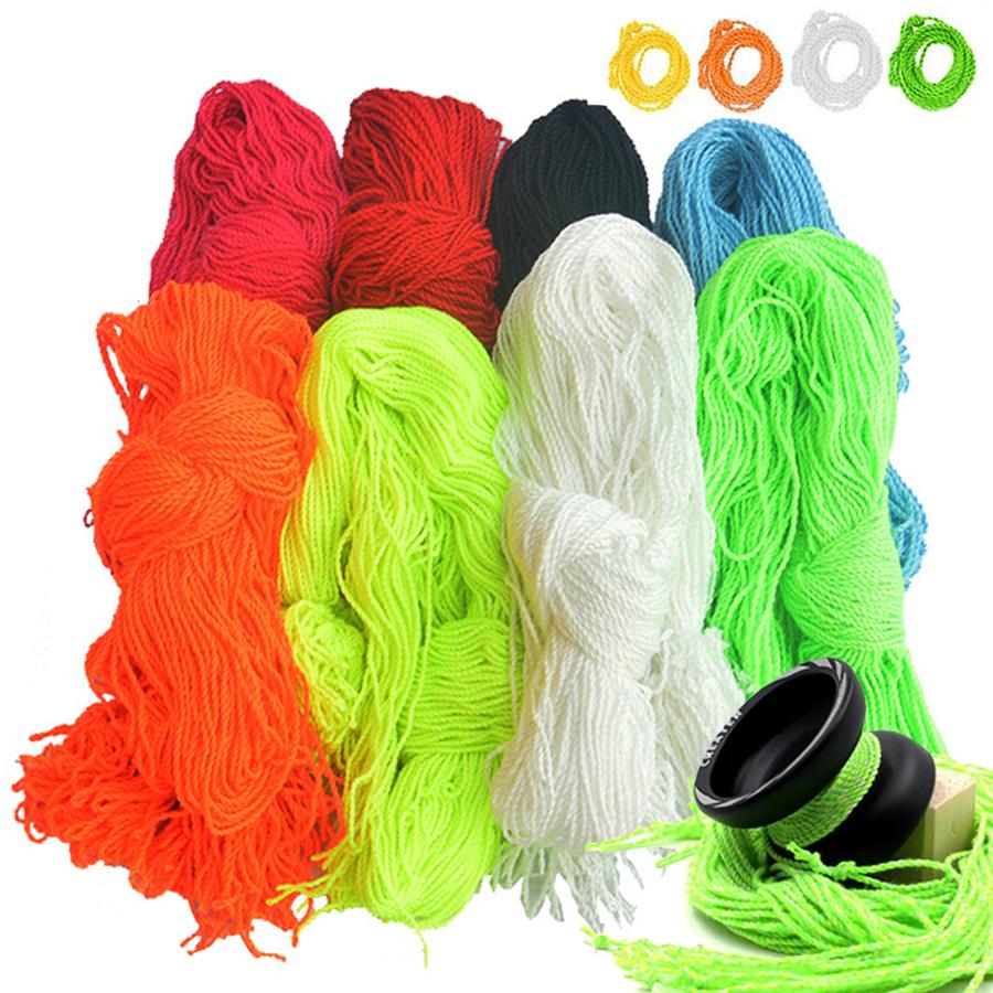 1pc Wooden Yo-Yo Ball & 10pcs Replacement Yo-Yo Rope Classic Yoyo Toy for Hobby Collection Party Favors & Gifts for Yo-Yo Lovers