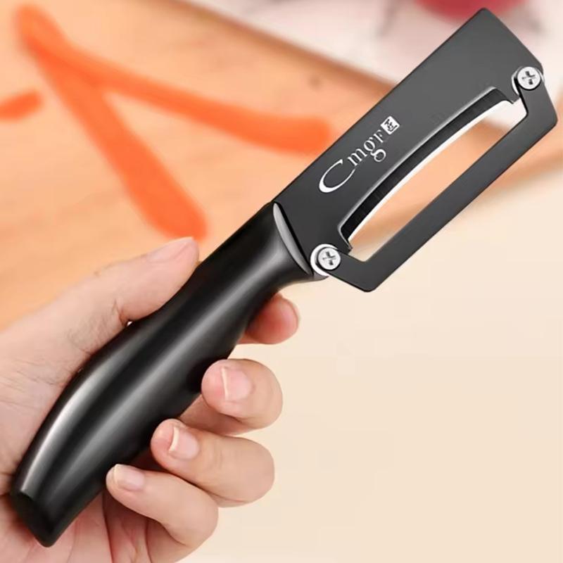 Multi-Function Kitchen-Specific Peeler for Slicing Fruit and Vegetables with Steel Handle Stainless Steel Kitchen Peeler