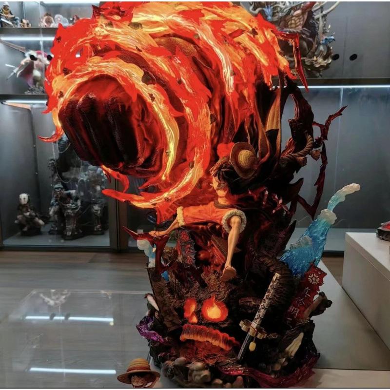 One Piece figure oversized Yeshuo Luffy statue four-speed Great Ape King Luffy model animation peripheral doll gift