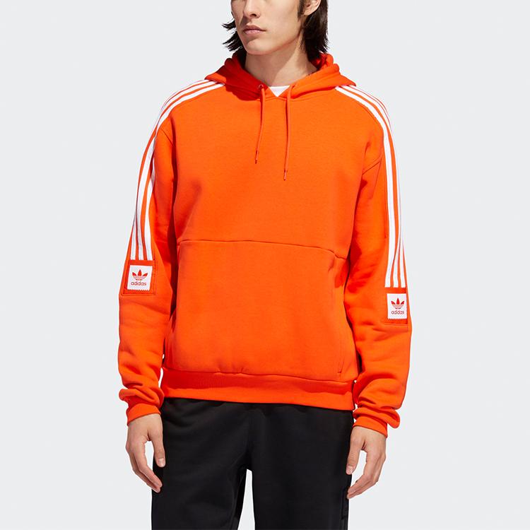 Adidas Originals Trefoil Hoodie Men Tops Orange Yellow EC7333