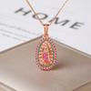 Rhinestone Our Lady of Guadalupe Pendant Necklace Religious Virgin Mary Zircon Choker for Women Catholic Gift Prayer Jewelry