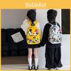 Mickey Mouse Kids Backpack Cartoon Print Breathable Pu Kindergarten School Bag For Children