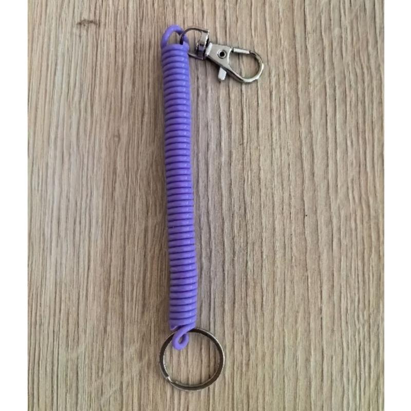 Flexibler Sicherer Schlüsselhalter Stylischer Spiralschlüsselanhänger Bunter Schlüsselhalter Geeignet zur Sicherung von Schlüsseln während der Reise