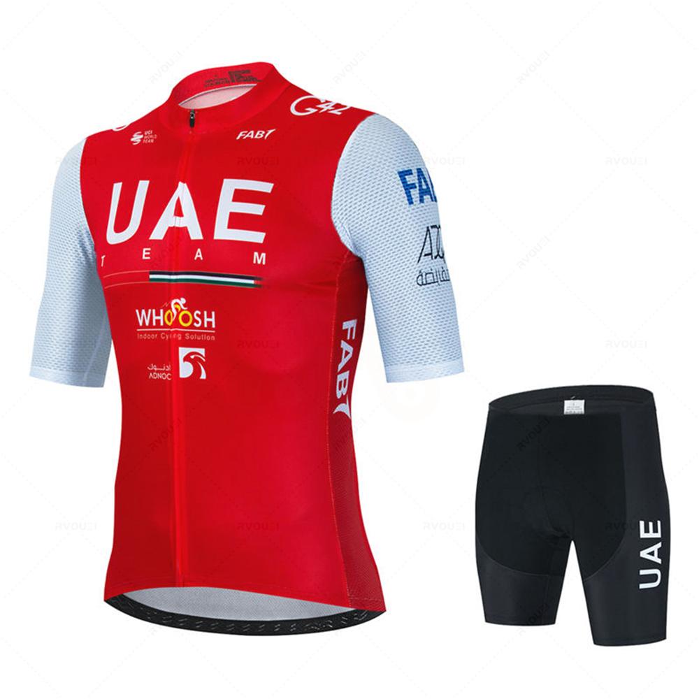 2026 Uae Cycling Jersey Set MTB Uniform Bike Clothing Summer Breathable Bicycle Shirt Ropa Ciclismo Bib Pants Maillot Ciclismo