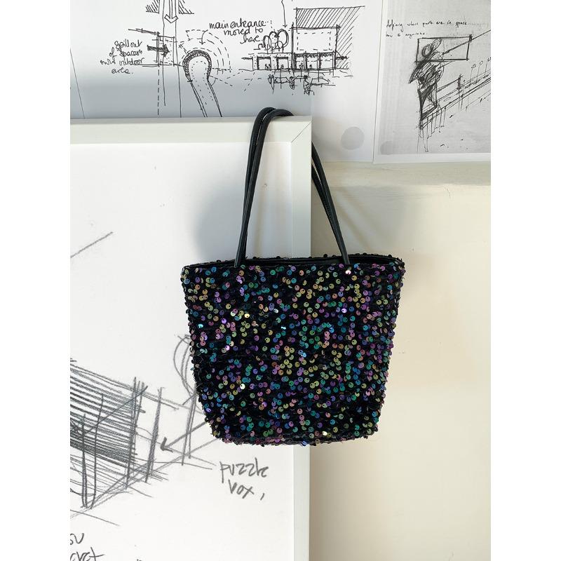 

Новая сумка с пайетками, нишевый дизайн, универсальная портативная сумка-тоут, модная цепочка, на плечо, сумка-мессенджер, женская