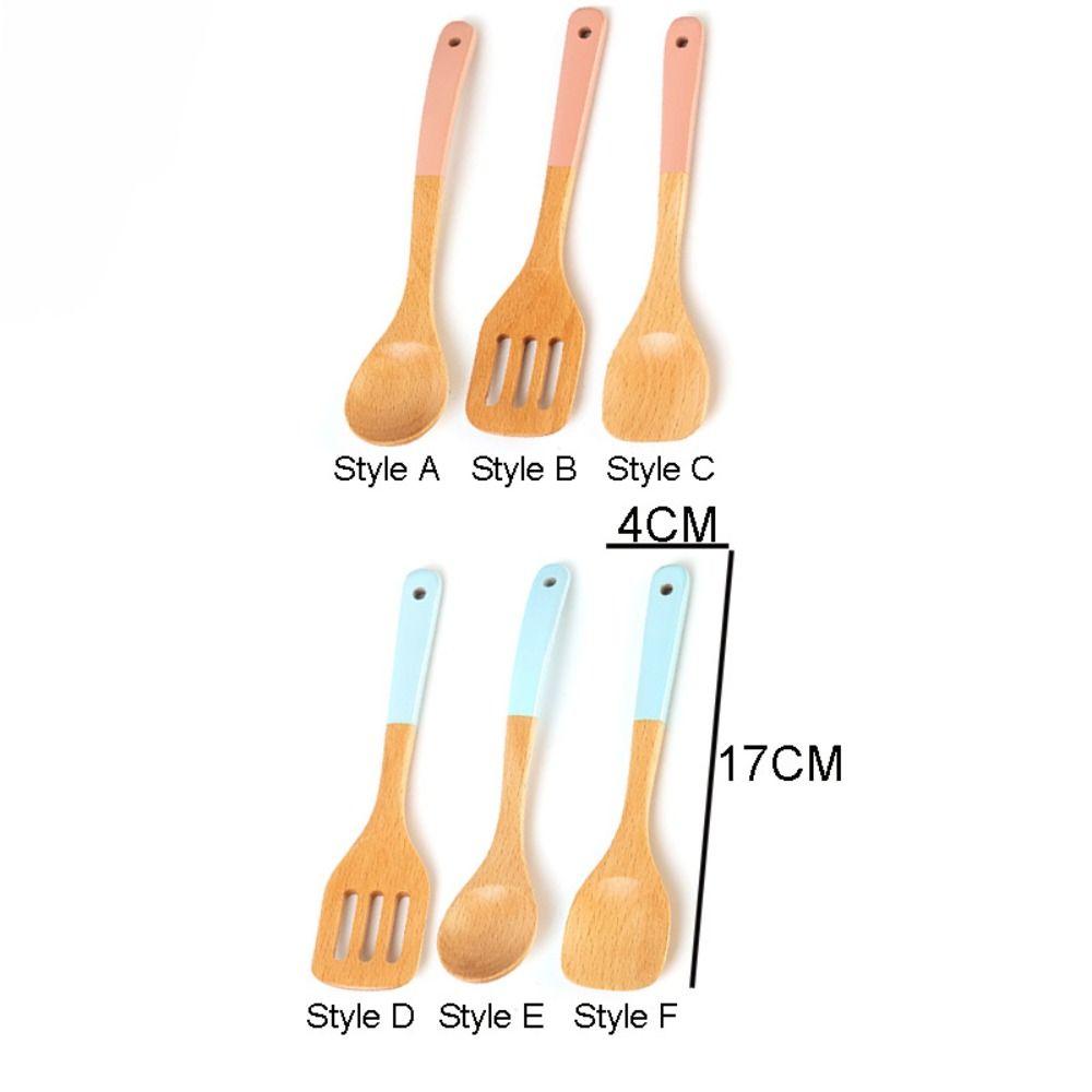 Cooking Spatula Mini Wooden Spatula Solid Wood Children Kitchenware Gift Wooden Spoon  Kid
