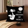1Pc The Sisters Of Mercy Pillow Case Fashion Square Pillowcase Bedroom Sofa Room Ins Decoration Leisure