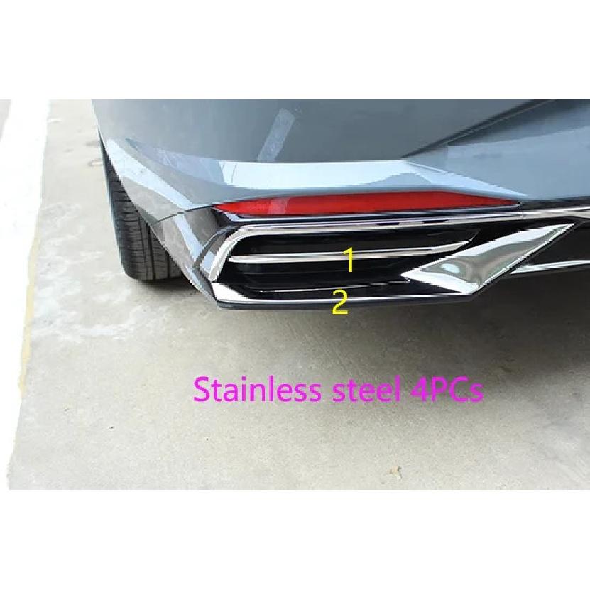 For Hyundai Elantra Avante ABS/Steel Eyebrow Rear Exhaust Muffler Tip Pipe Trim Decoration Fog Light Accessories