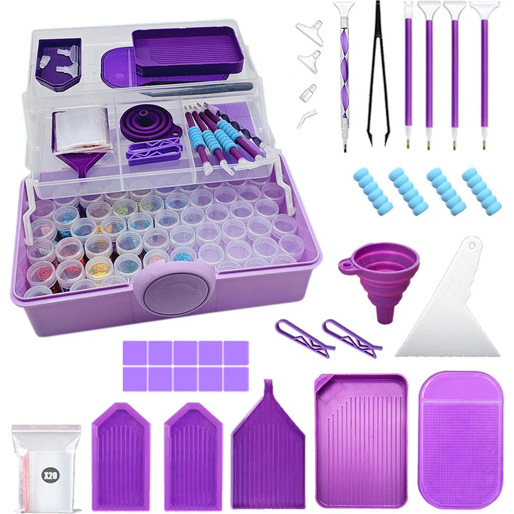 Diamond Painting Storage Box Diamond Painting Storage Containers Diamond Art Portable Bead Storage Organizer