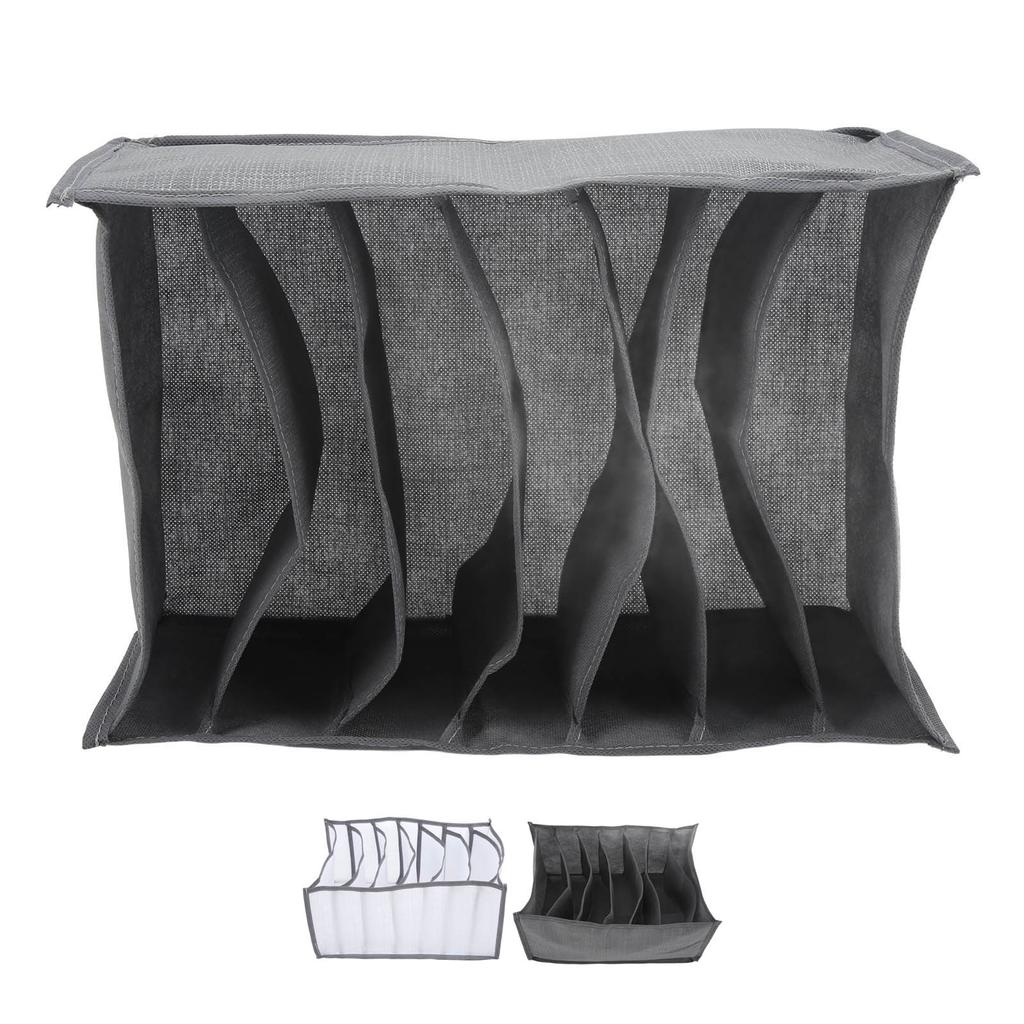 Wardrobe Clothes Organizer 7 Grids Large Capacity Stackable Odorless Fabrics Space Saving Clothes St