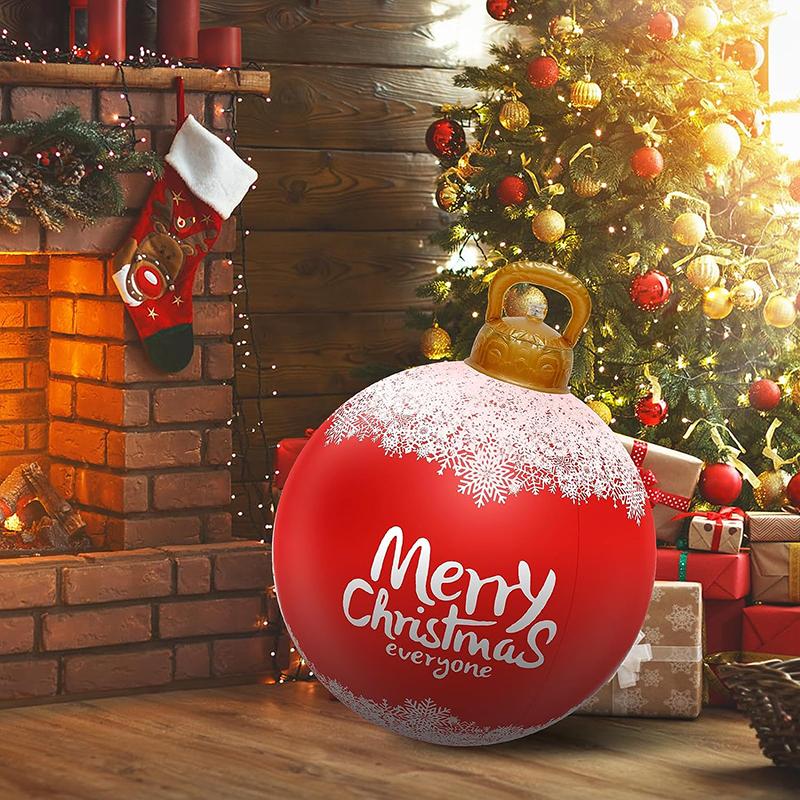 Boule De Noël Gonflable Géante - Décoration D'extérieur/intérieur Pour