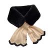 Womens Knitted Scarf Cute Collar Neck Wrap Ladies Thicken Winter Neck Warmer Criss-Cross Furry Thicken Scarf