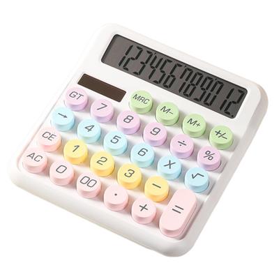 Calculator Typewriter Style Large LCD Display Easy Reading Round Keys Calculator for Everyday Office Use