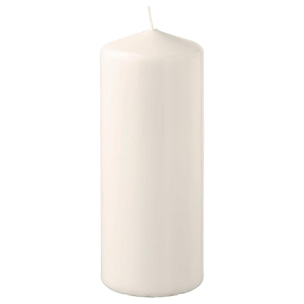 IKEA FENOMEN Unscented Pillar Candle Natural 14 Cm - 105.284.16