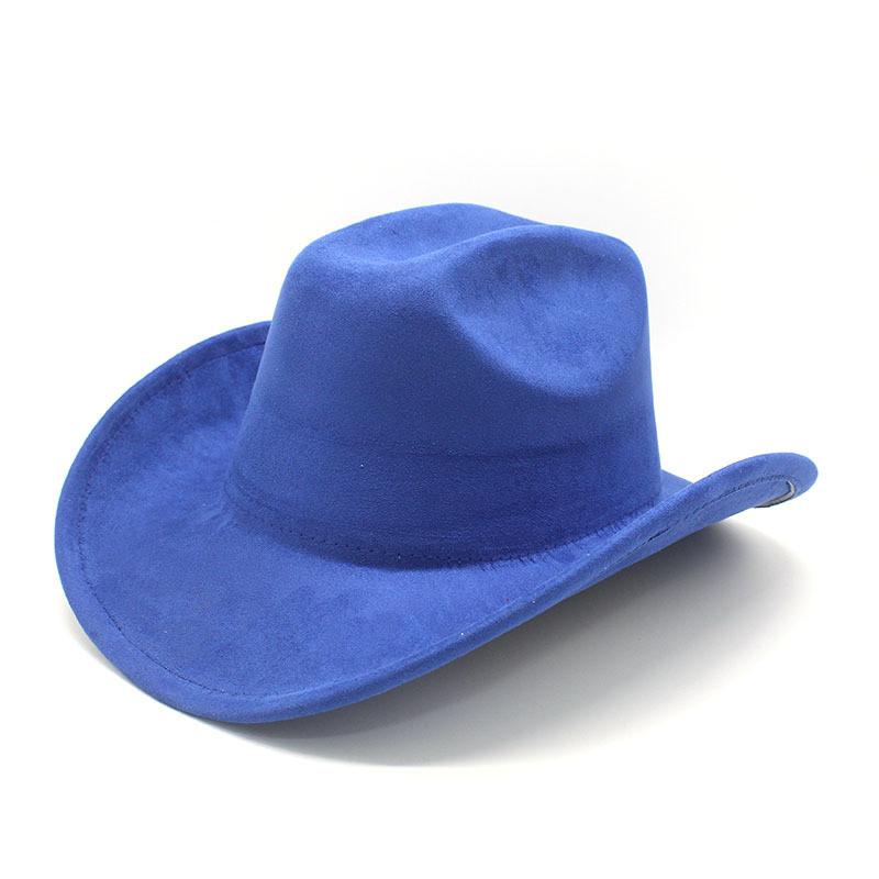 Traditional Style Wool Felt Cowboy Hat With Wide Brim For Men And Women