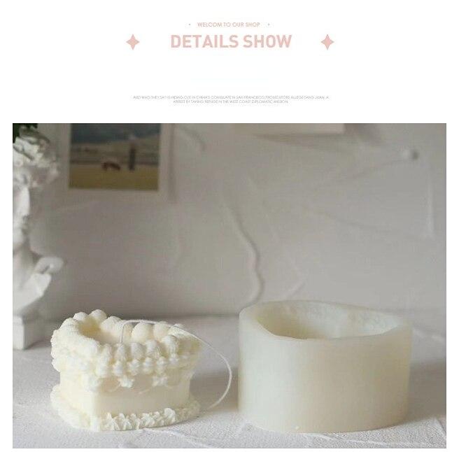 

Моделирование в форме сердца, кремовые кружевные формы для свечей, украшенный торт, ароматерапевтическая свеча, деко, сделай сам, материал ручной работы, силиконовая форма