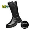 Men's High-Top Genuine Leather Equestrian Riding Boots - Winter Long Cowboy Style