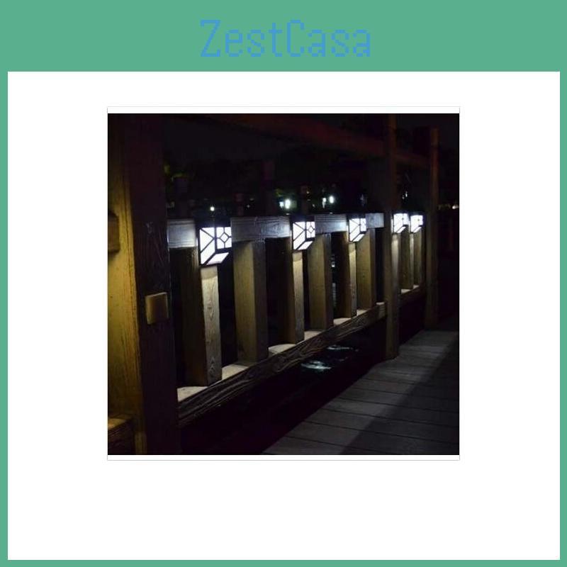 Hochwertige solarbetriebene Wandleuchte mit 2 LED-Laternen für elegante Gärten