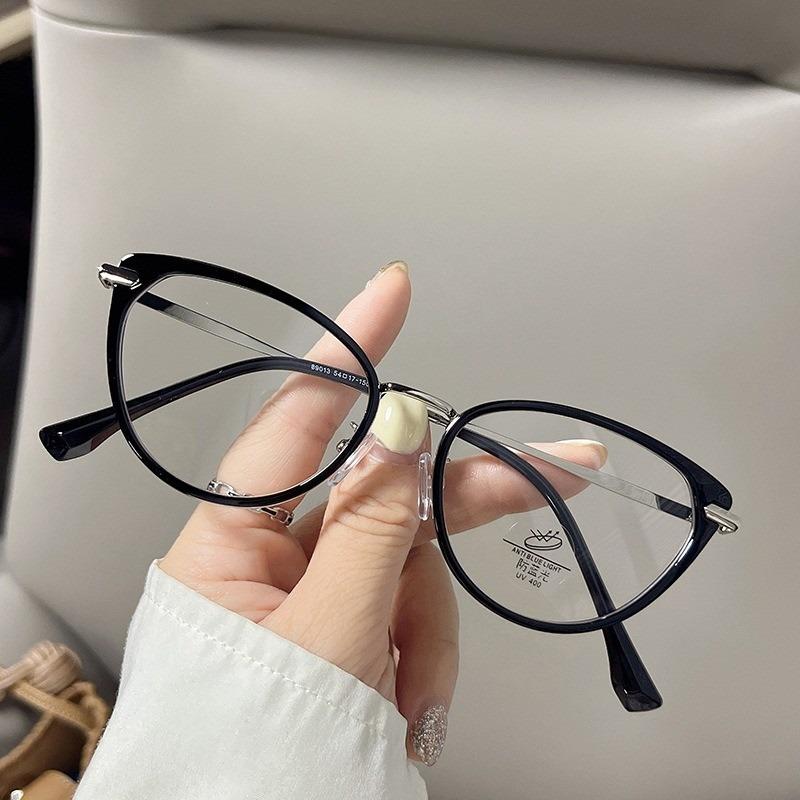Anti Radiation Cat Eye Glasses for Women Men Aesthetic Glasses Replaceable Lens Eyeglasses Frames Retro Eyeglasses