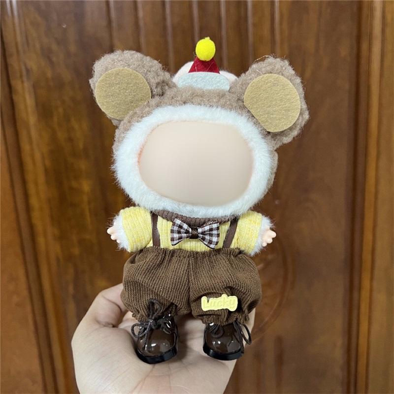 

Куклы-подвески могут носить детские костюмчики 17 см Рабская ткань Первое поколение и Второе поколение могут носить детскую одежду вместо одежды 17CM