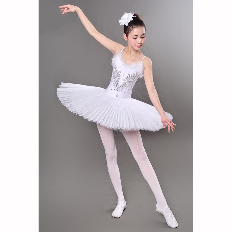 Fustă de Balet Adult Breteluțe Fuste de Dans din Tulle Tutu Costum Micul Lebădă