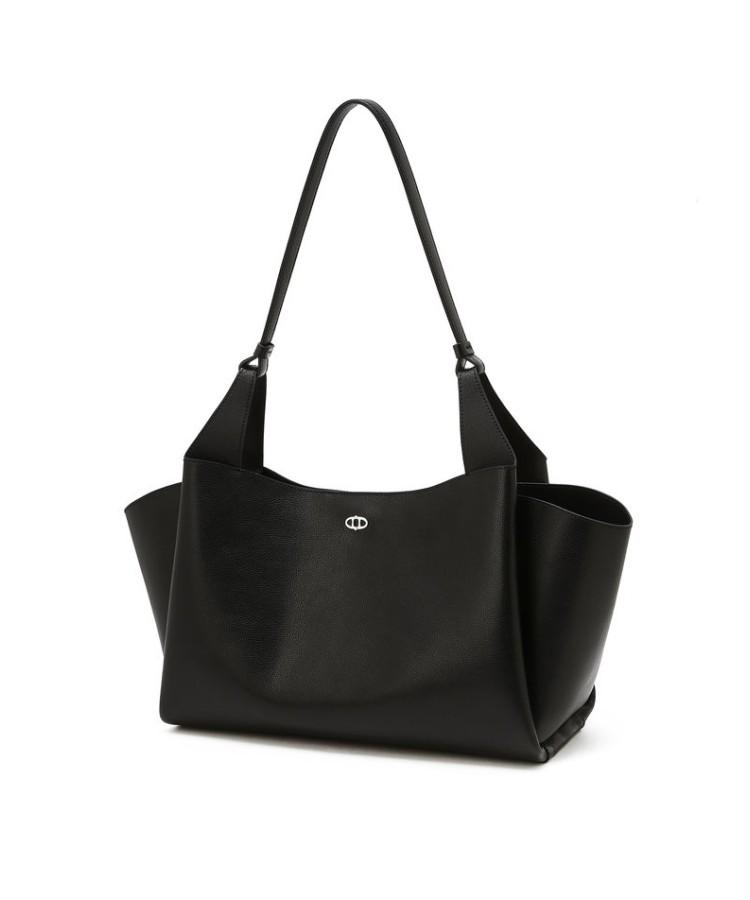 Athe Vanessabruno [Raie] Raie Black Cowhide Shoulder Bag L Aaba6E525Bk