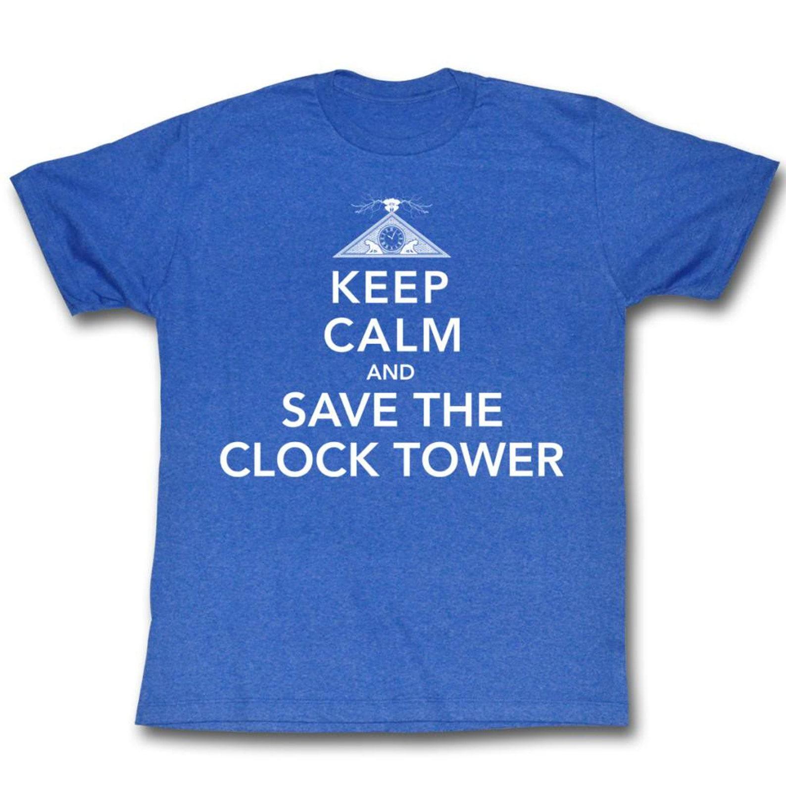 Back to the Future Keep Calm Royal Adult T-Shirt 3XL