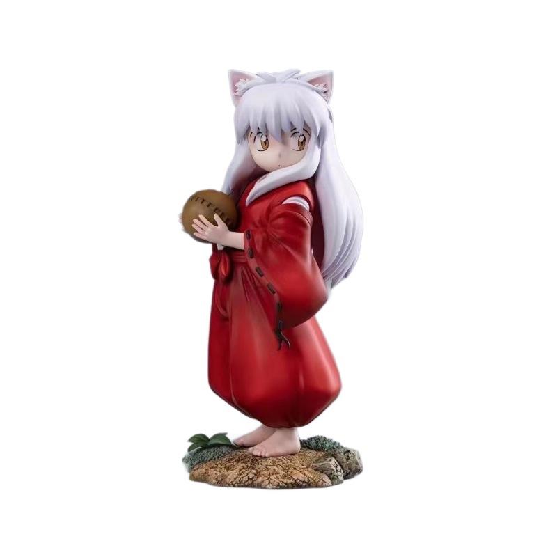 Inuyasha Character Figurine Pvc Solid Doll Desktop Collectible Ornament Anime Fan Birthday Gift Student Holiday Souvenir
