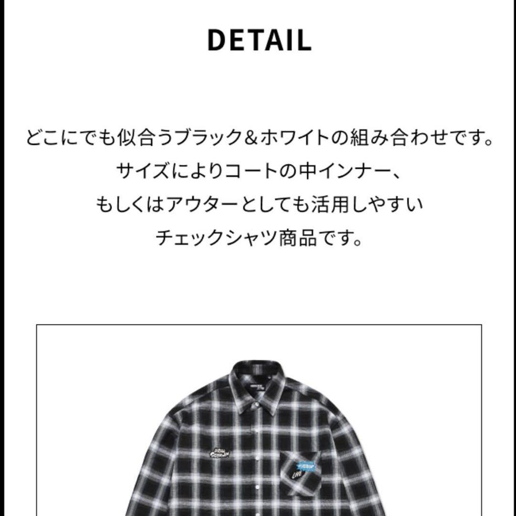 [USED] [RUNSEOKJIN] BTS Jin Check Shirt with Trading Card, Size M