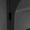 Nightstand Black 50x35x60 Cm Glass and Steel