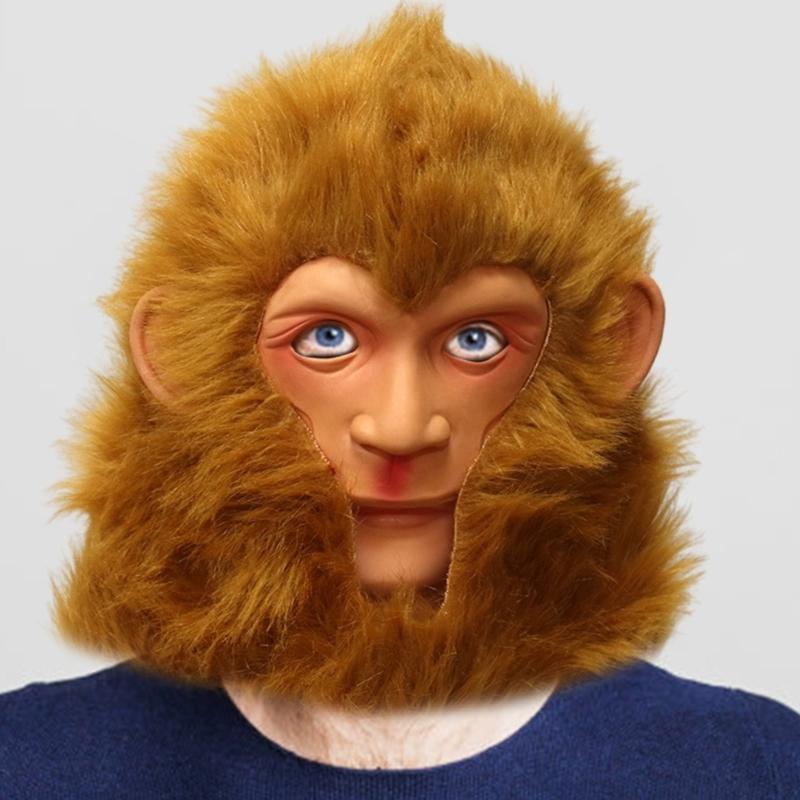 Affenmaske Halloween-Maske Gaming-Maske 3D WuKong Maske Party-Maske WuKong Cosplay-Maske Schwarze Mythos Gokus Maske