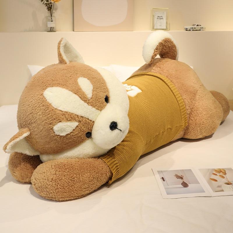 Large Soft Sweater Dog Husky Big Doll Plush Toy Big Dog Doll Girl Ragdoll